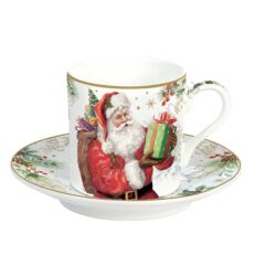 Karácsonyi porcelán bögre - 350ml - Santa Is Coming