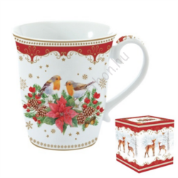 Karácsonyi porcelán bögre - 275ml - Christmas Melody