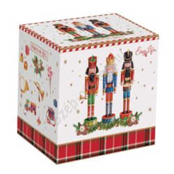 Karácsonyi mintás Porcelán bögre - 350 ml - Vintage Nutcracker