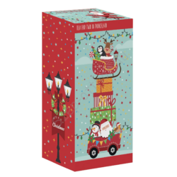 Karácsonyi teáskanna és két porcelán bögre szett - Santa 's Friends