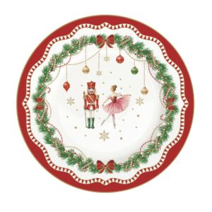 Karácsonyi Porcelán desszertes tányér Magie de Noel