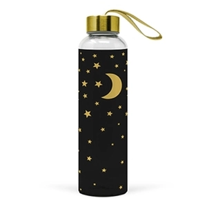 Üvegflaska borosilicate üveg - 550 ml - Moonlight Real Gold