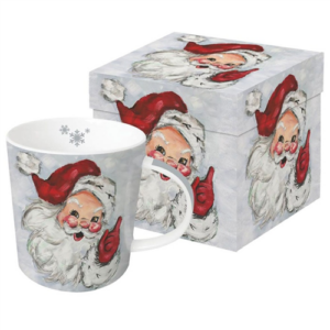 Karácsonyi Porcelán Bögre - 400ml - Jolly St. Nick