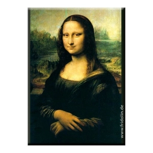 FRI.18306 Hűtőmágnes 8x5,4x0,3cm, Leonardo Da Vinci: Mona lisa
