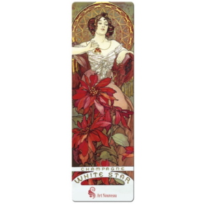 Könyvjelző 5x16cm, Mucha: Jacqueline