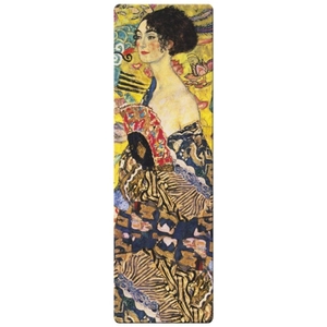 Könyvjelző 5x16cm, Klimt: Hölgy legyezővel
