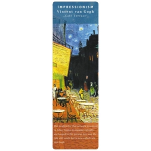 Könyvjelző 5x16cm, Van Gogh: Café Terrace