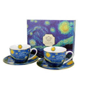 Van Gogh: Csillagos éj - Porcelán csésze szett - 280ml