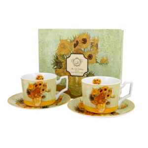 Porcelán csésze szett - 270ml - Van Gogh: Napraforgók