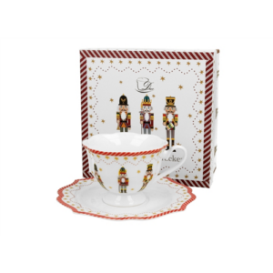 Porcelán csésze szett, 190ml, dobozban Christmas Nutcracker