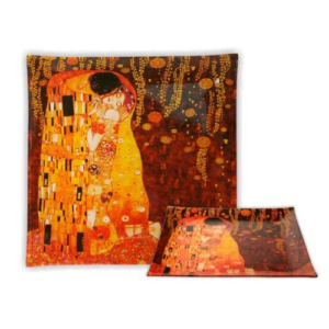 Üvegtányér - 30x30cm - Klimt: The Kiss