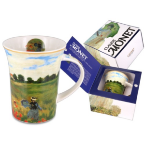 Porcelán bögre - 350ml - Monet: Pipacsmező