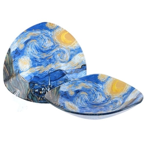 Üvegtányér - Van Gogh: Csillagos éj