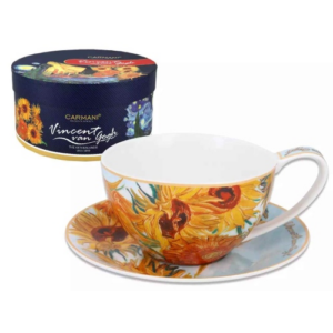 Porcelán csésze - 360ml - Van Gogh: Napraforgók