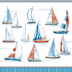 Sailing papírszalvéta 33x33cm, 20db-os