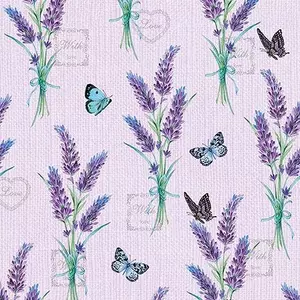Lavender With Love Lilac papírszalvéta 33x33cm, 20db-os