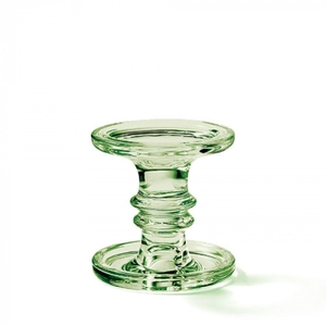 Üveg gyertyatartó - zöld