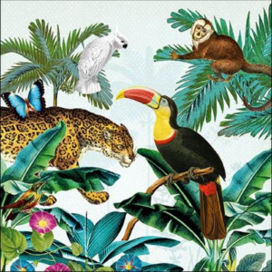 Tropical Animals papírszalvéta 33x33cm, 20db-os