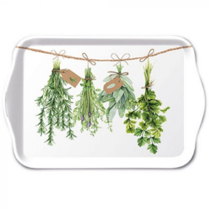 Műanyag kis méretű tálca - 13x21cm - Fresh Herbs