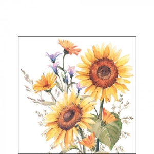 Sunflowers papírszalvéta 25x25cm, 20db-os
