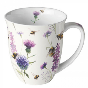 Porcelán bögre - 400ml - Bumblebees in the Meadow