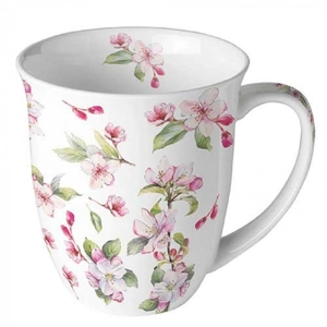 Porcelán bögre - 400ml - Spring blossom