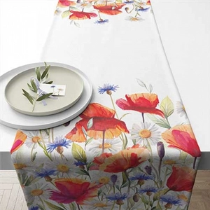Poppies and cornflowers asztali futó - 40x150cm