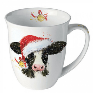 Christmas cow bell Porcelán bögre 400ml