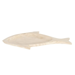 Fa szervírozó tálca - hal forma