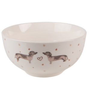 Porcelán tálka - 500ml - Dachshund