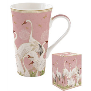 Porcelán bögre 600ml dobozban, Dancing Herons