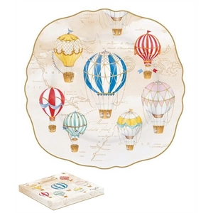 Porcelán desszertes tányér - 20cm - Air Ballons