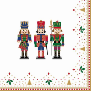 Karácsonyi Diótörő Papírszalvéta 33x33 Cm - Nutcrackers Decoration