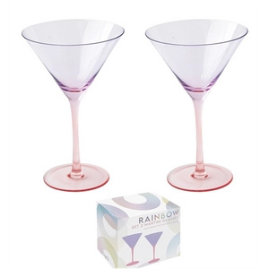 Martinis üvegpohár szett - 270ml - Rainbow