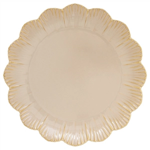 Porcelán desszertes tányér 21cm, Fleuri terracotta