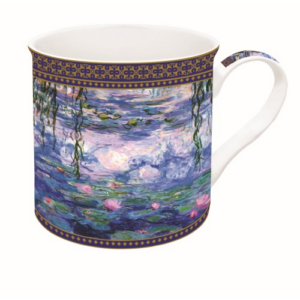 Porcelán bögre dobozban - 300ml - Monet: Vízililiom