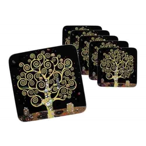 Parafa poháralátét szett - Klimt: Életfa