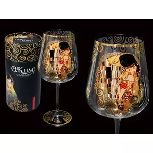 H.C.841-3701 Talpas üvegpohár 28cm, 800ml, Klimt: The Kiss