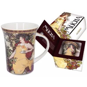 Porcelán bögre - 400ml - Mucha: Ősz