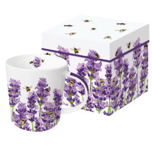 Porcelán bögre - 350 ml - Bees &amp; Lavender