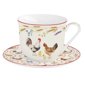 Porcelán reggeliző csésze szett - 370ml - Country Life