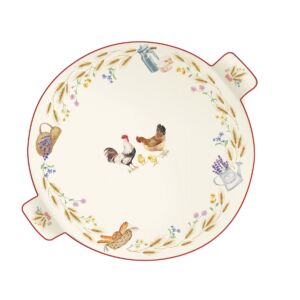 Sajtkínáló porcelán tálca - 30cm - Country Life