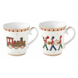 Karácsonyi porcelán bögre szett - 275ml -  Polar Express