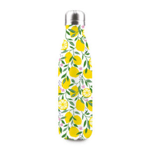 Duplafalú rozsdamentes acél hőtartó útipalack - 500ml - Lemons