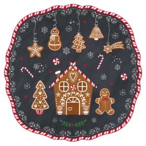 Mézeskalács porcelán desszertes tányér - 20cm - Gingerbread