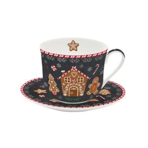 Mézeskalács Karácsonyi porcelán reggeliző csésze - 400ml - Gingerbread