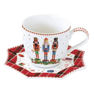 Karácsonyi Diótörős Porcelán csésze - 250 ml- Vintage Nutcracker