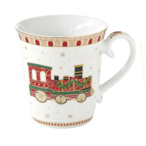 Karácsonyi porcelán bögre - 275ml - Polar Express