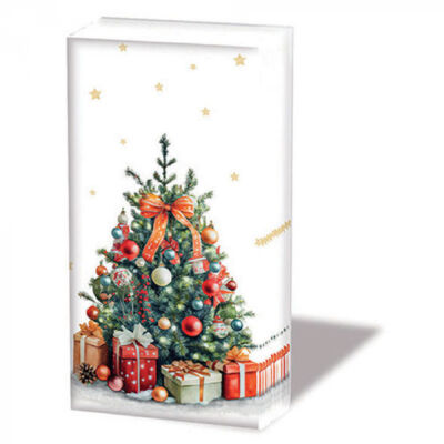 Decorated Christmas tree  papírzsebkendő 10db-os