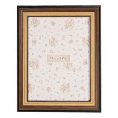 Fa képkeret, fényképtartó natúr-barna